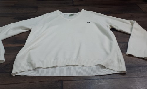 Henselite Bowls White Woolen Jumper Long Sleeve Size UK Medium (38) #S8 - Picture 4 of 10