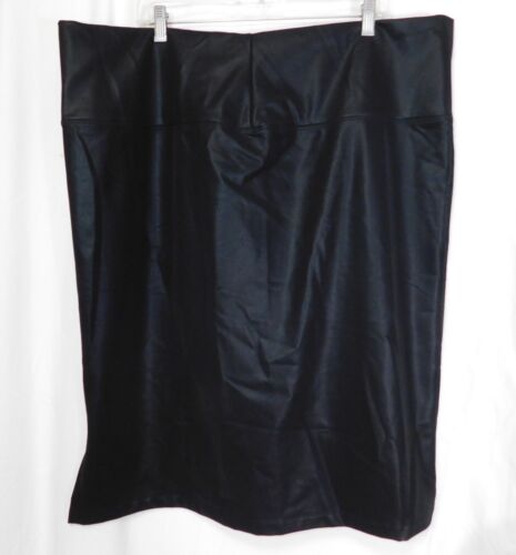 Kunstleder Bleistiftrock 4x Stretch schwarz knielang von Part & Parcel NEU - Bild 3 von 6