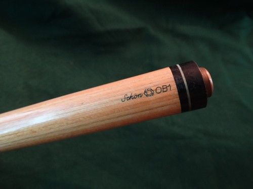 SCHON OB-1 CUE SHAFT 13MM MILK DUD TIP - EXCELLENT
