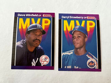 (2) 1989 DONRUSS MVP DARRYL STRAWBERRY # BC-11 & DAVE WINFIELD # BC-6 BASEBALL