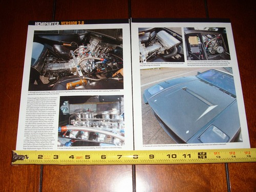 1971 PANTERA DeTOMASO 526 C.I. HEMI POWERED HEMIPANTER - ORIGINAL 2012 ARTICLE - Picture 2 of 3