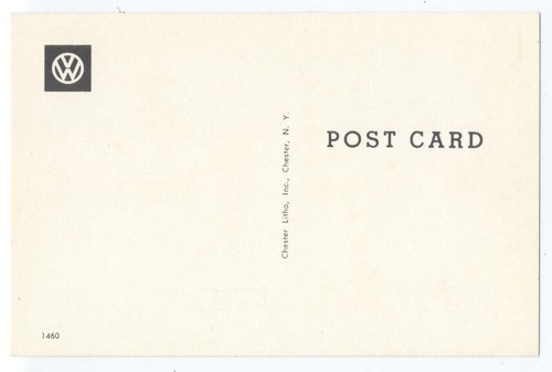 1960 VW KARMANN GHIA Coupe 2-Tone - Original Ad Postcard - Picture 2 of 2