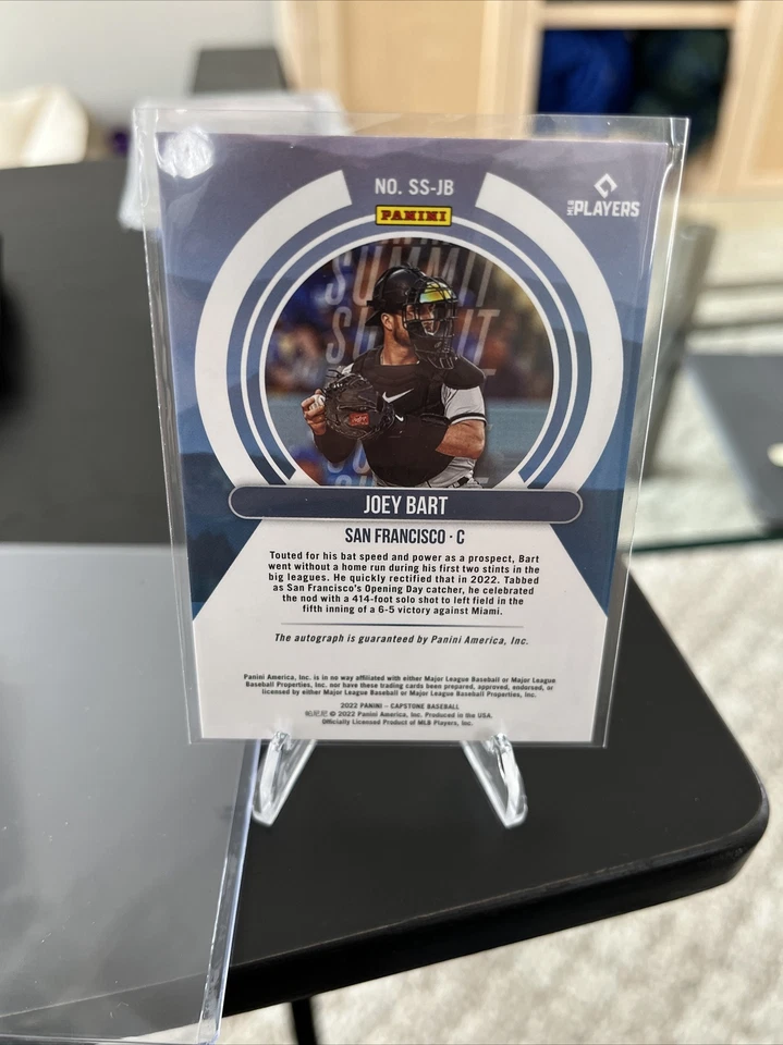 2022 Capstone Baseball Summit Signatures Auto Holo Silver #SS-JB Joey Bart /99 - Image 2 of 3