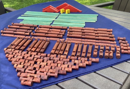 Vintage 1974 Lincoln Logs - Explorer Set #857 - 128 pieces in Original Box - Picture 8 of 17