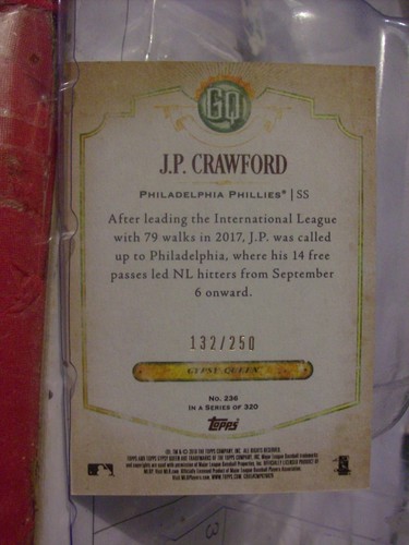 2018 Topps Gypsy Queen Indigo Parallel Baseball Card Singles (YOU PICK CARDS) - Picture 68 of 102