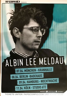 ALBIN LEE MELDAU   2018 TOUR - orig.  Concert Poster - Konzert Plakat - DIN A1