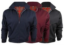 New Boys Kids Harrington Retro Classic Tartan Lined Jacket Age 5-14 Years