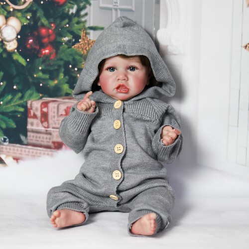 Realistic Reborn Baby Dolls Handmade Girl Doll Vinyl Silicone Newborn Kids Gift - Picture 3 of 10
