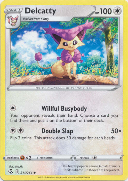 Delcatty 211/264 Uncommon Fusion Strike Pokemon TCG
