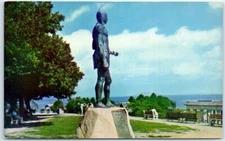 Postcard - Statue Of Massasoit - Plymouth, Massachusetts