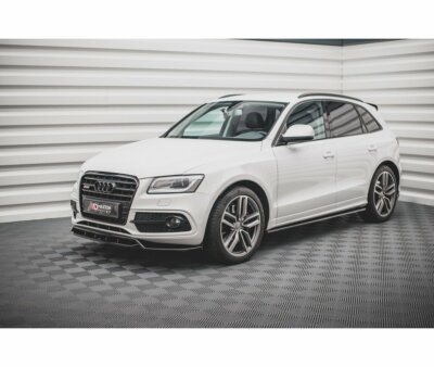 CUP Seitenschweller Ansätze SCHWARZ für Audi SQ5 MK1 8R Skirts Schweller Leisten