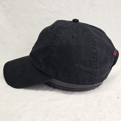 U.S. Polo Assn. Black Hat with Red USPA Pony Logo Adjustable Buckle Strap OSFM - Picture 7 of 12
