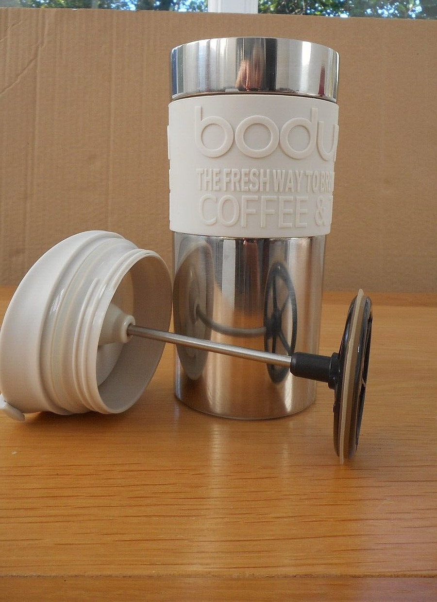 BODUM "THE FRESHWAY TO BREW COFFEE & TEA" TRAVEL FRENCH PRESS