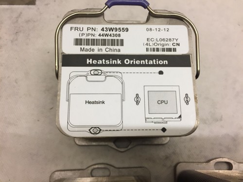 IBM (43W9559) X3850 M2 X3950 M2 Heatsink (44W4308) Lot of 3x Pieces - Picture 4 of 6
