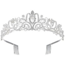 Crystal Rhinestones Crowns for Women Princess Girls Wedding Queen Pangeant