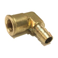 3/8 HOSE BARB ELBOW X 1/4 FEMALE NPT Brass Pipe Fitting Gas Fuel Water Air