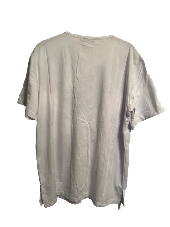 Camisa en V Doublju para hombre, blanca, grande Foto 3 de 3