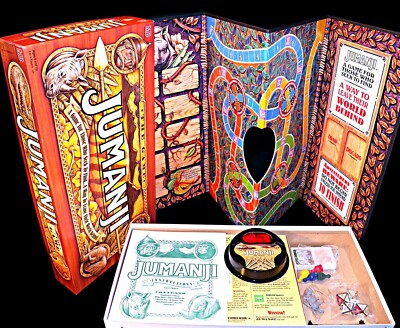 Vintage Komplett Milton Bradley 1995 Jumanji Original Abenteuer Brettspiel