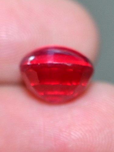 9 Ct 11x10.71 MM Round Red Ruby Star Sapphire 6 Rays Lab Corundum RRS9251 - Picture 5 of 6