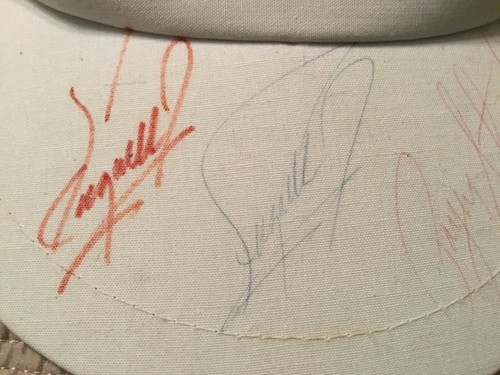 Payne Stewart Signed COA Golf Visor Fuzzy Zoeller GGO 80s - Picture 3 of 7