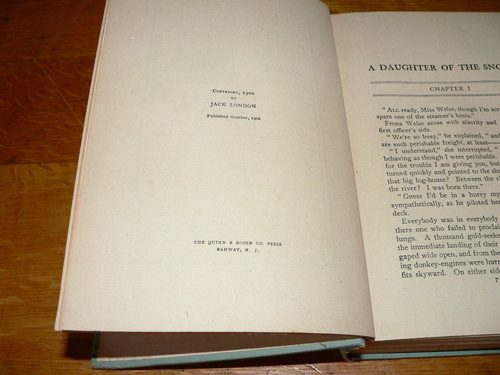Antique 1902 A Daughter of the Snows Illustrated Hardcover Book by Jack London - Picture 7 of 8