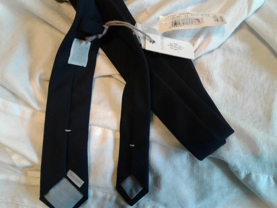 ELEVENTY skinny Tie wool hand made in Italy - Image 4 of 4