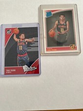 Trae Young, 2 rookies, Rated Rookie and Donruss The Rookies