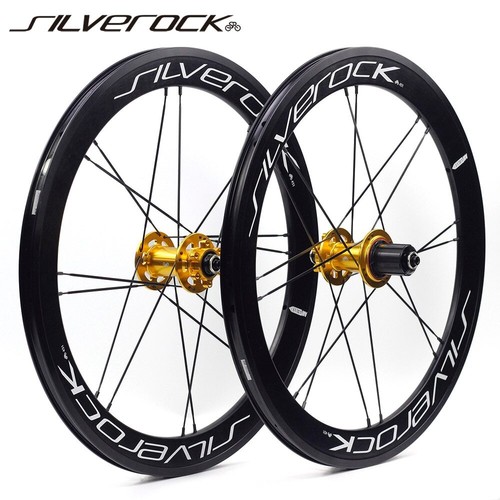 20" 406 451 Alloy Bicycle Wheelset Bladed Spokes for Folding Minivelo Bike Wheel - Picture 1 of 28