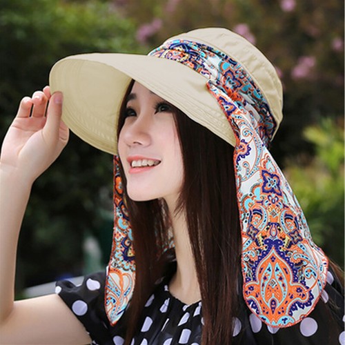 Womens Floral Bucket Sun Hat Floppy Wide Brim Travel Foldable Summer Casual Caps - Picture 4 of 25