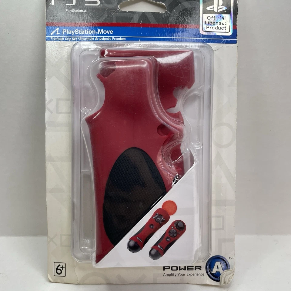 Power A Playstation Move Premium Grip Set Sony PS3 - RED - Image 2 of 4