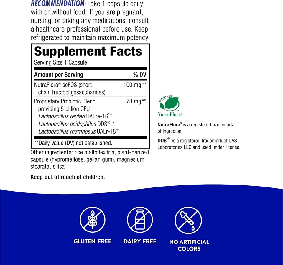 Nature's Way Primadophilus Reuteri Probiótico, Apoya Digestivo e Inmune...  Foto 4 de 4