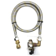 1M  Pipe, SWIVEL W20 RH Fitting And 27mm Clip On Type Gas Bottle Adapter