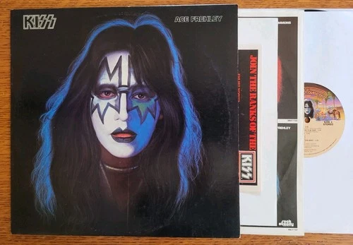 KISS Ace Frehley 1978 Solo LP w/Poster Order Form & Inner Complete VG+/VG+ Orig
