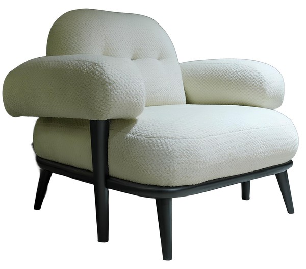 Sessel Weiß Modernes Design Minimalistischer Stil Lounge-Sessel-image