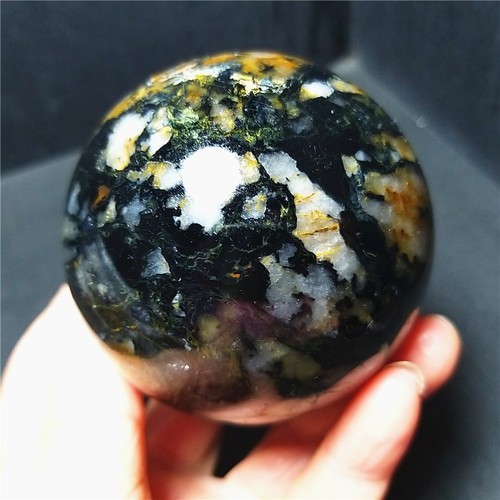 RARO 436,8G pietra preziosa naturale Namibia "Pietersite" sfera guarigione CB1353 - Foto 17 di 19