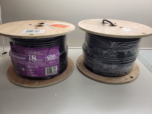 (1) NEW Southwire18AWG 500 ft RG6 Dual Shield Coaxial Cable, CM/CL2/CATV/MATV