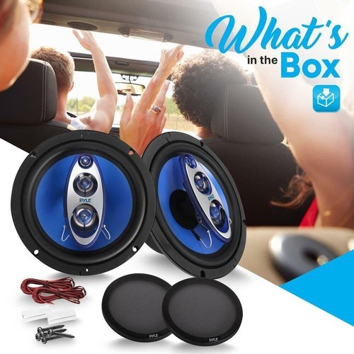 Pyle 4-Way 500W 8in. Speaker System w/ 4 Ohm Impedance, 1 Pair Quadriaxial - Picture 2 of 7