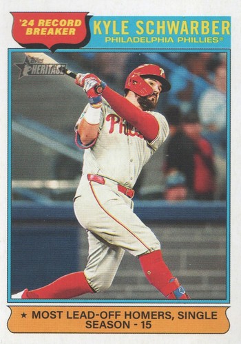 2025 Topps Heritage Baseball #2 Kyle Schwarber RB