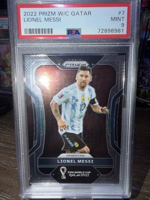 2022 PANINI PRIZM WORLD CUP QATAR #7 LIONEL MESSI PSA 9 | eBay