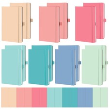 14 Pack Lined Journal Notebooks 5.5 x 8.2 Inch A5 Hardcover Notebook College ...