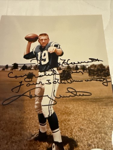 JOHNNY UNITAS Signed Autographed 8x10 Photo JSA/COA Baltimore Colts - Picture 5 of 10