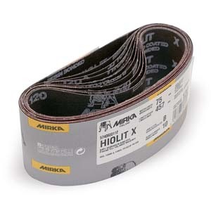 Mirka 4 x 24 Hiolit Cloth X-Weight Premium Portable Sanding Belts 50G, Qty. 10 - Picture 1 of 1