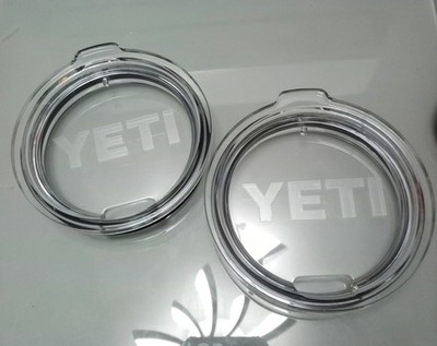 YETI Rambler Clear Lids For 30oz Tumbler 14oz Mug 26oz Cup - Set of 2 (NEW)