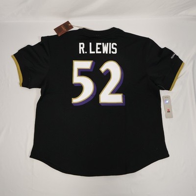 NWT Mitchell & Ness Baltimore Ravens Ray Lewis #52 Super Bowl Jersey Black XL