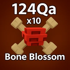 🔥[x10] 124 Quadrillion Sheckles Bone Blossom Fruit🔥ROBLOX GROW A GARDEN✨
