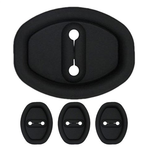 4x Pestillos Cerradura Puerta Coche Cubierta Silicona Pestillo Puerta Coche Protector Autoadhesivo - Imagen 4 de 8