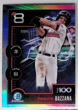 TRAVIS BAZZANA GUARDIANS  2025 BOWMAN CHROME TOP 100 PROSPECTS  INSERT #BTP-8