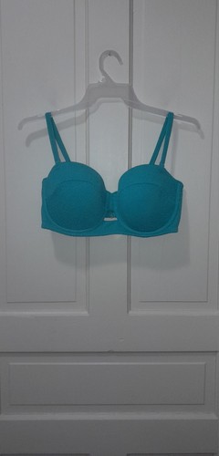 En muy buena condición Shade & Shore talla 38DD con aros acolchado ajustable correa extraíble turquesa - Imagen 16 de 17