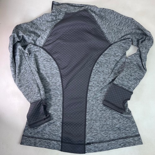 Eddie Bauer High Neck Thumb Holes Pullover Gray Thumb Hole Athletic Top Preppy - Picture 11 of 11