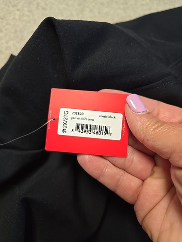 NWT Spanx 20382R The Perfect A-line Shift Classic Black Stretch Ponte Dress 2XL - Picture 10 of 13